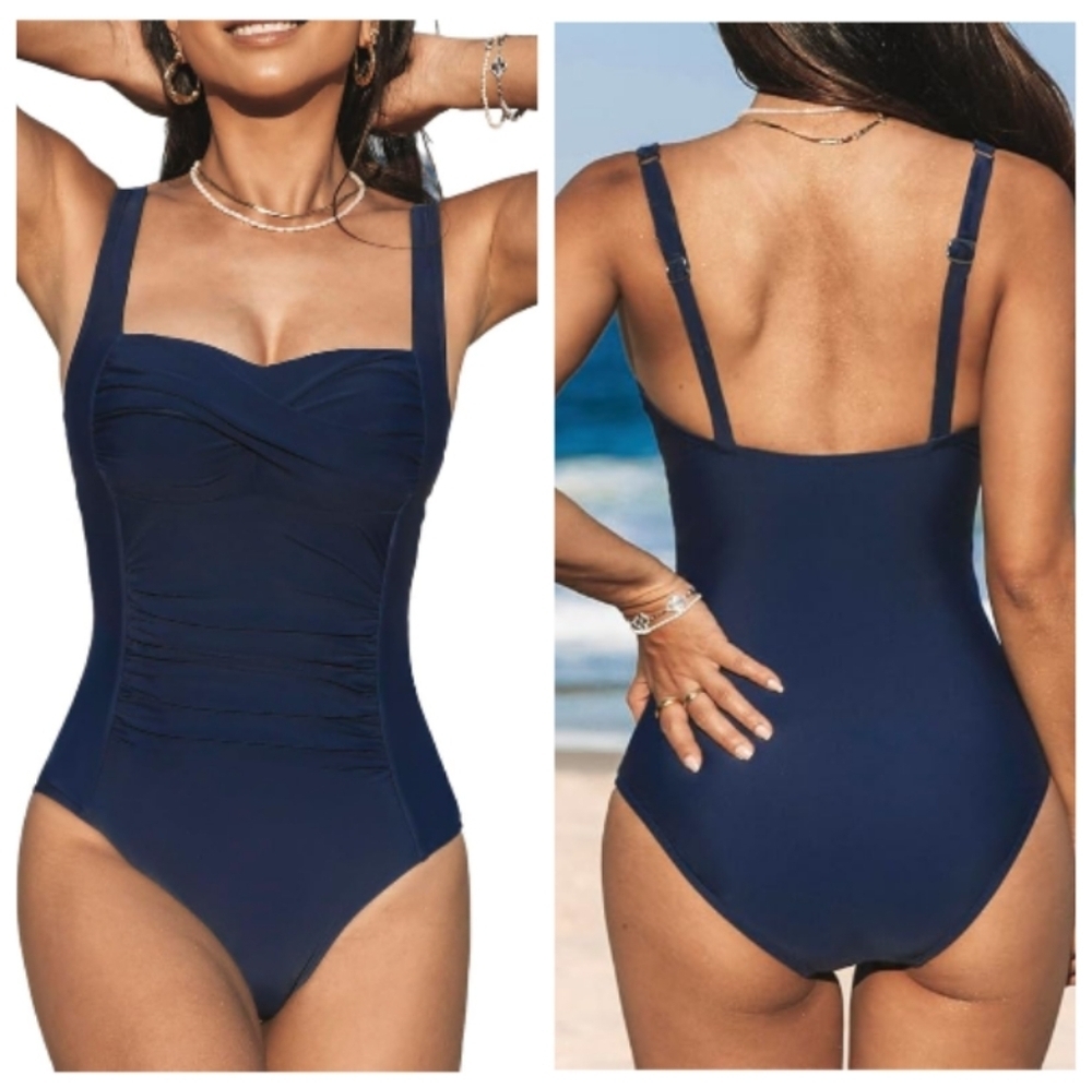 CUPSHE Swimsuit One Piece Tummy Control Wrapped with Full Coverage. Size XL
